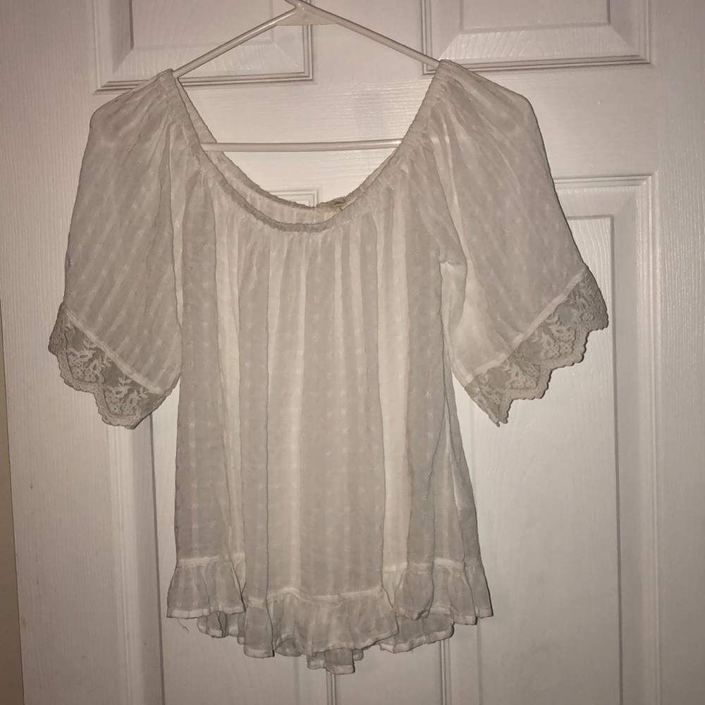 white peasant top